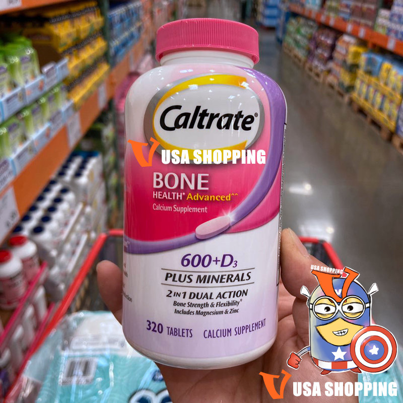 American straight hair Caltrate Calci 600mg vitamin D3 adult pregnant women elderly calcium tablets 320 tablets