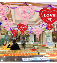 Tanabata Valentines Day Decoration Jewelry Store Ceiling Ceiling Hanging Shopping Mall Shop Window Atmosphere Activity Scene Arrangement