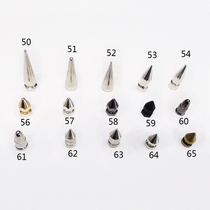 Pure copper spikes diy silver screws rivets Punk style clothing shoes packaging decoration Mobile phone shell accessories Metal spikes