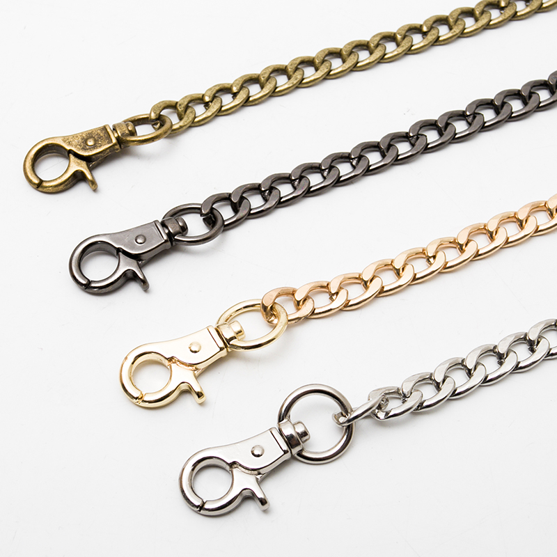 Bag chain accessories with women's bag with chain metal bag chain shoulder strap chain high-grade metal stiletto bag belt