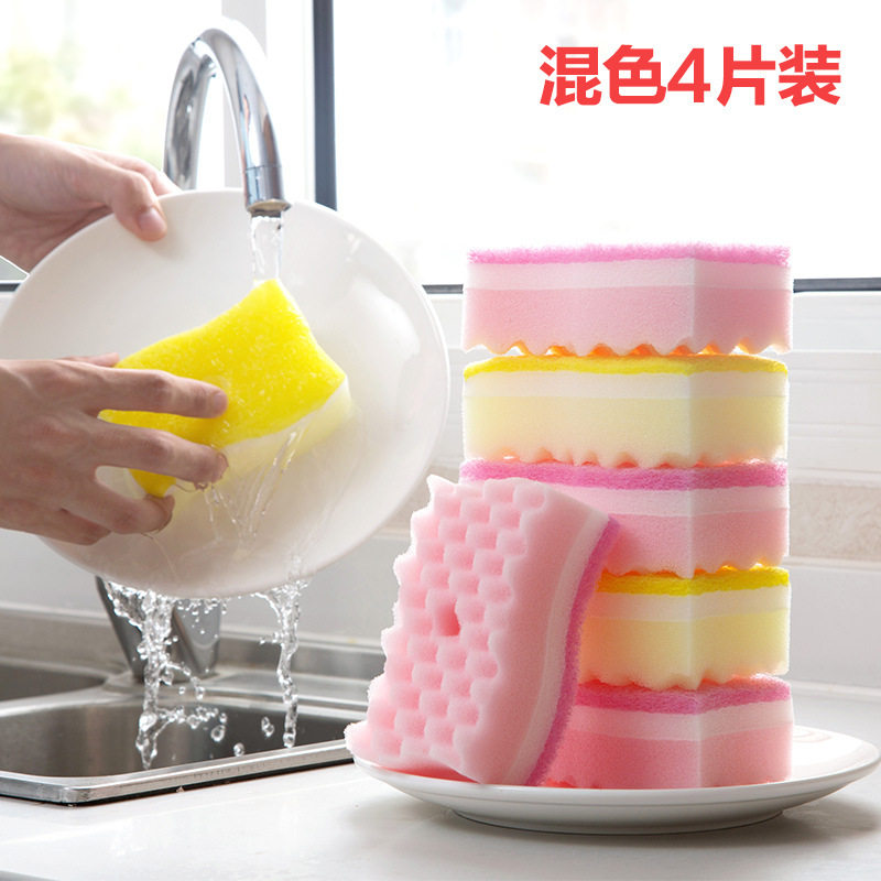 Brush Pot of Hundred Cleaning Cloth Dishwashing Sponge Dishcloth Kitchen Silk Melon Network Dishwashing Sponge Wipe Vegetable Melon Not Easy To Stick With Oil Pan Brush