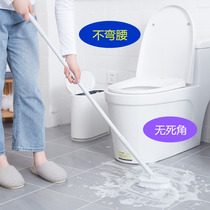 Toilet floor brush cleaning brush cleaning tile long handle stiff hair bathroom brush toilet floor brush big brush artifact