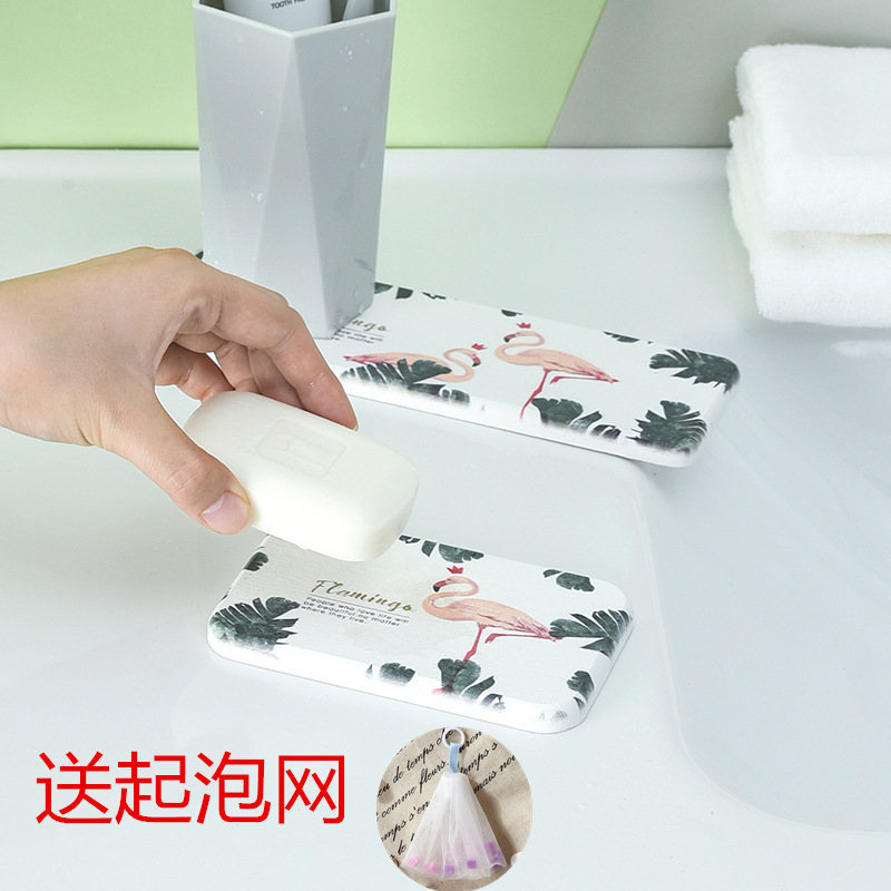 Silicon Algae Clay Wash washing hand table Absorbent Cool Cushion Kieselguhr soap Soap Cushion Soap shelf Foaming Net Waterproof Mat