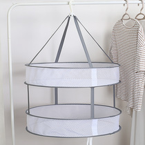 Clothes basket drying net clothes drying rack artifact clothes tiled net bags drying socks anti-deformation underwear special drying