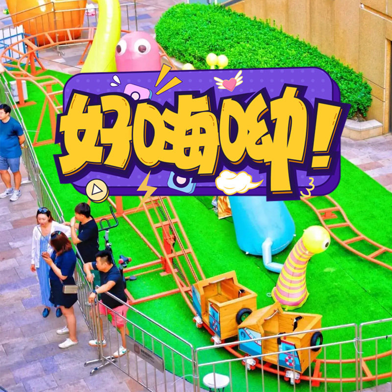 Scenic farm playground unpowered pedal roller coaster net red pit father parent-child interactive roller coaster factory direct sales