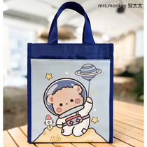 New lunch box Bag Lunch Bag students carry bags Fashion cartoon waterproof and insulated hand bag Childrens mommy bag