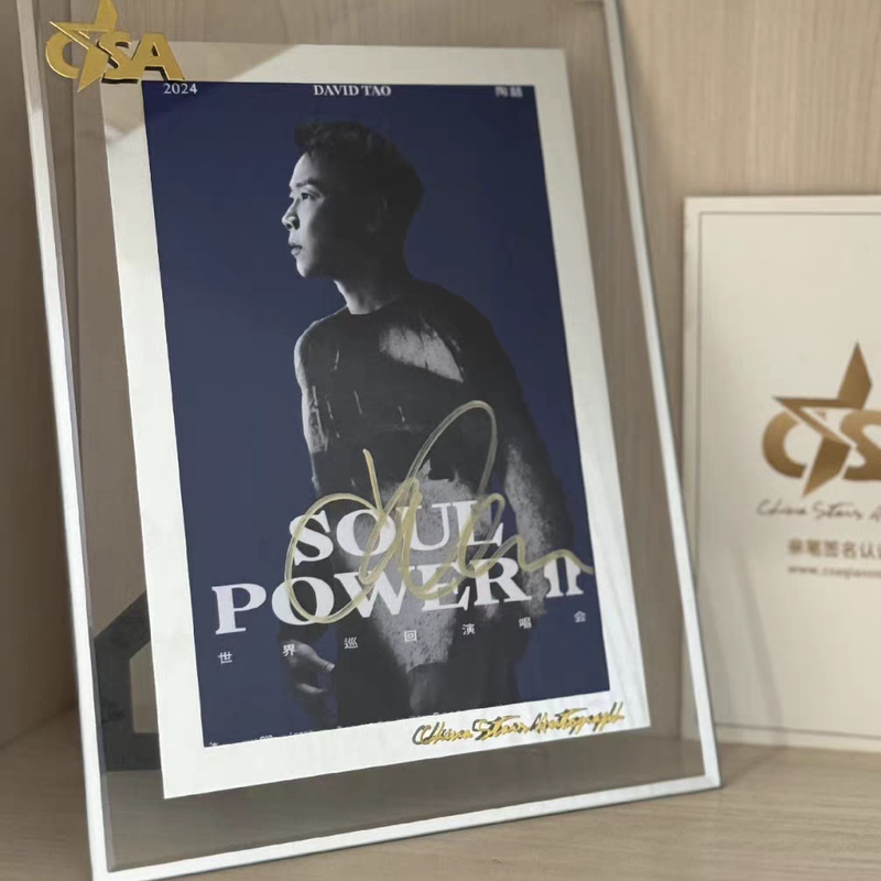 Joe Tsao's Autographed Photo 6inch Csa Certified with Frame, Authentic Non-Printed Autograph Promotional Photo for Collection or Gift to Friends