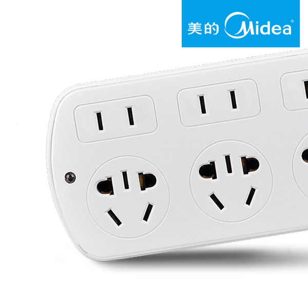 Midea 美的 八位开关 1.8米 多功能接线板插排 优惠券折后¥19.9包邮 2款可选 Midea 美的 八位开关 1.8米 多功能接线板插排 优惠券折后¥19.9包邮 2款可选