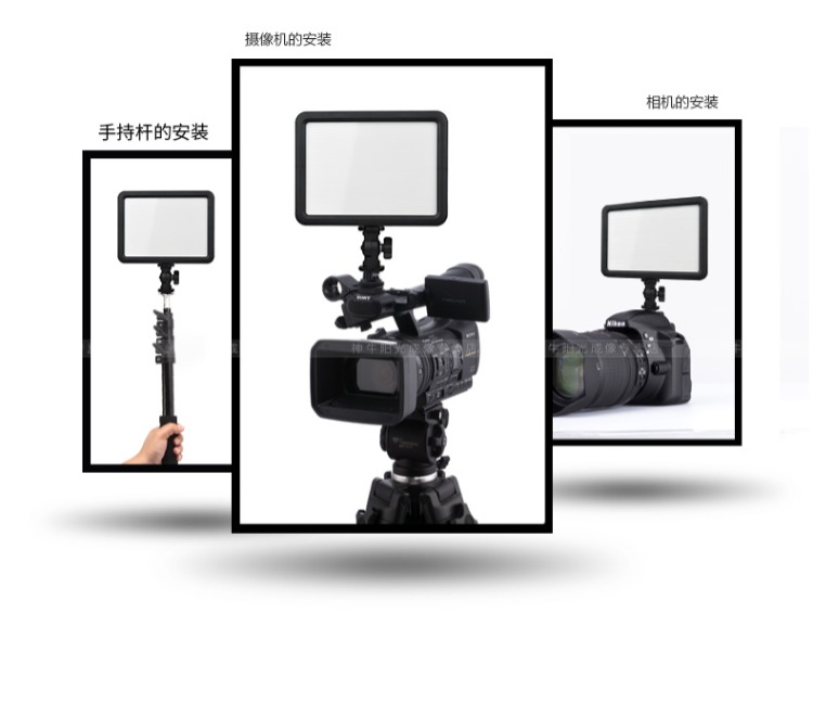 Bò LED Video Light SLR đèn nhiếp ảnh điền vào ánh sáng ngoài trời hình ảnh của video máy quay video cầm tay chân dung thường thắp sáng lấp ánh sáng - Phụ kiện máy ảnh DSLR / đơn túi chống sốc máy ảnh