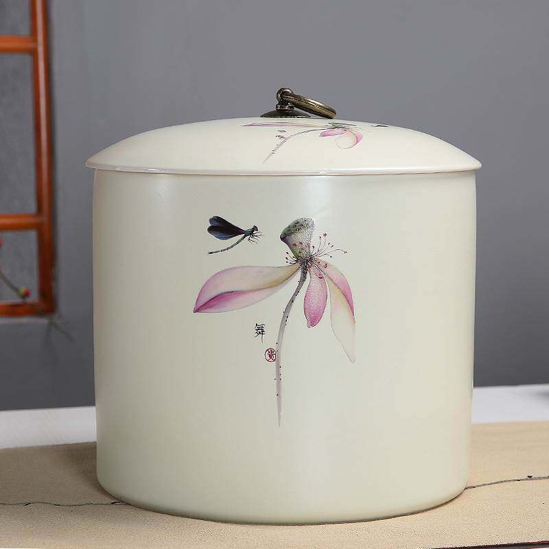 Pu'er tea cans, seven cakes, purple sand tea cans, tea cans, tea tanks, large rough pottery Ding kiln, ceramic tea cans