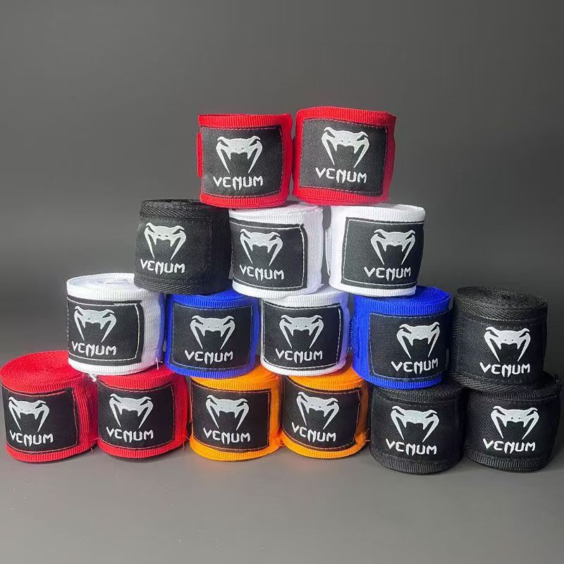 Boxing Bandages, Hand Wraps, Sports Fighting, Punching Bag, Muay Thai, Universal for Adults, Sanda, Unisex Gloves, Venom Professional