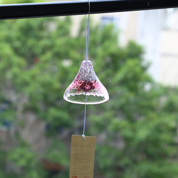 Spot Japan Import Tsu Light Glass Handmade Wind Bell Seven Color Crystal Hanging lovers gift hanging decoration pendant