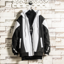 White Sugar Rose Special Price Collage cotton clothes Mens body Han version Trend Student handsome webbing winter jacket