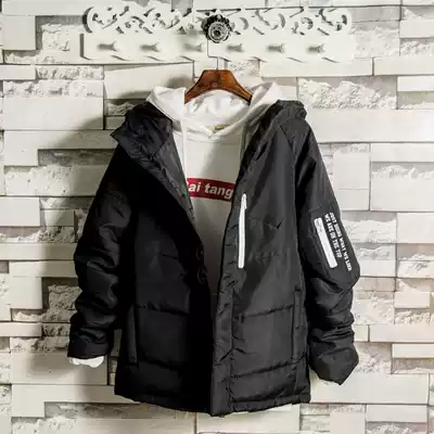 Special winter new men's cotton clothes warm slim Korean version of the trend personality zipper decoration student winter jacket