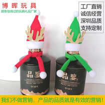 New Mini Christmas hat Edge Lumbu antlers Christmas hat Christmas wine bottle bouquet Christmas tree Decorative Items