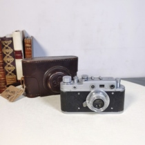 1950 Soviet camera Zolki C-type 135 film film machine old object collection with leather case function ok