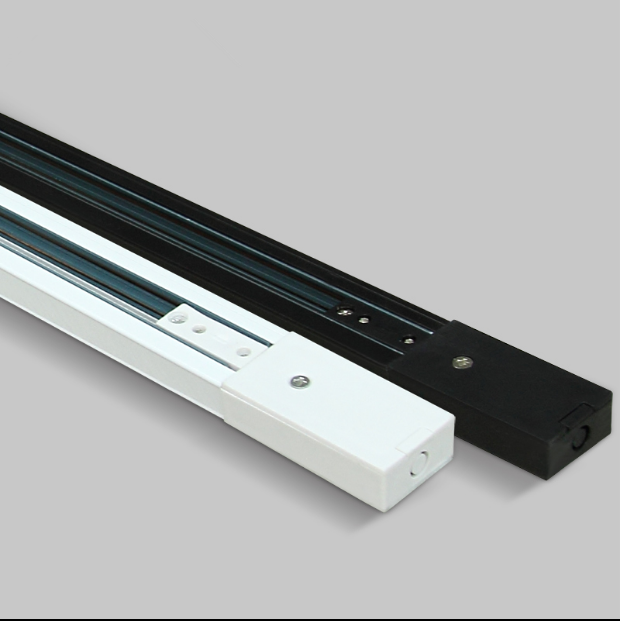 Special three-line track light thickened copper track 1 m 1 5 m 2 m spotlight rail strip square slide rod joint