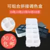 Soft cover rubber 10-grid 12-style color box Children's art gouache paint box 24-grid 36-grid 48-grid 58-grid