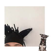 Japanese retro ruffian style handsome decadent sports sweat-absorbing widened headscarf hairband men and women with the same neutral wild street