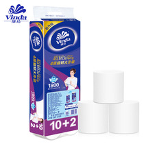 Vida roll paper household practical 150g coreless roll Paper 4 layers toilet paper large roll paper 12 rolls full pack