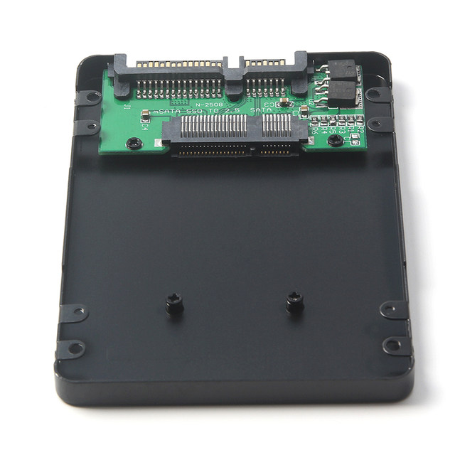 Aluminum Alloy Shell 7mm Thick Adapter Box Msata Ssd Solid State Drive to 2.5inch Sata Adapter Box