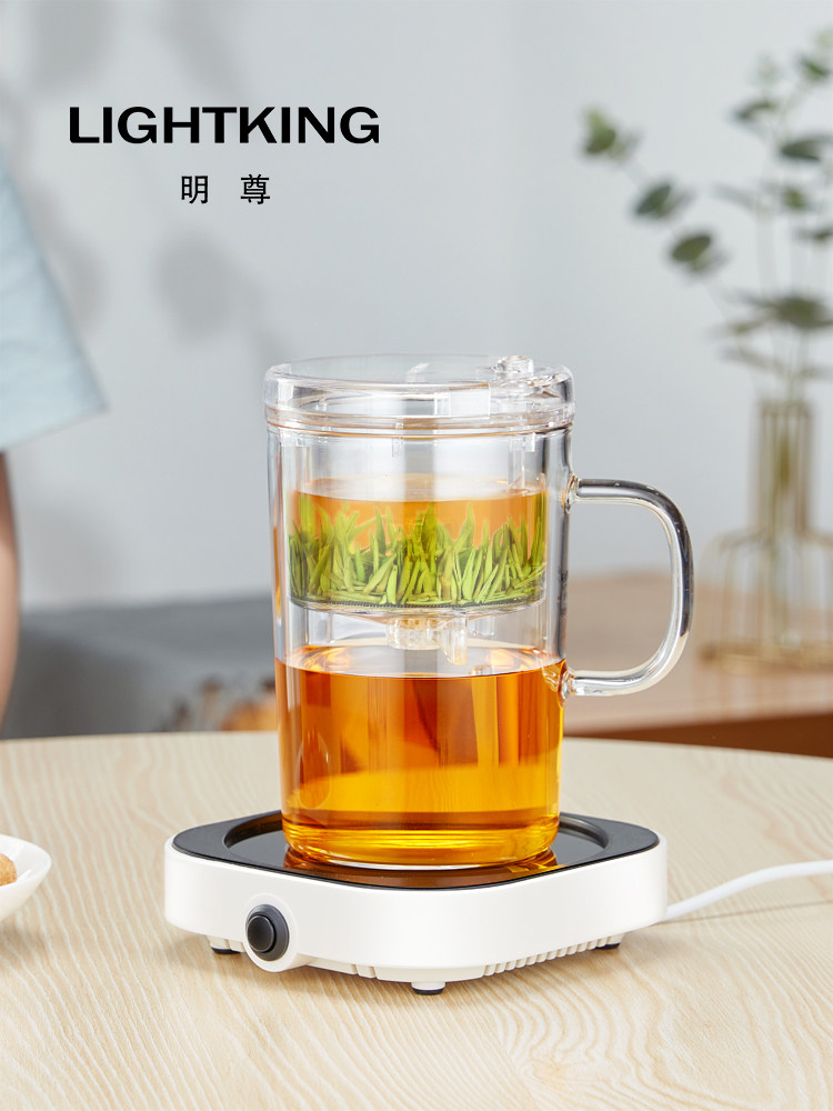 Mingzun S001 Elegant cup tea pot Office creative single cup tea cup Filter glass water cup Household