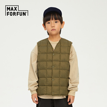 MAXFORFUN childlike baseball series Childrens down Machiavahug boys Outdoor 100 lap down vests