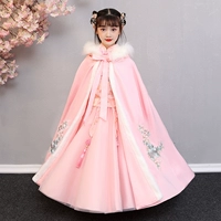 Розовый стеганый плащ, увеличенная толщина