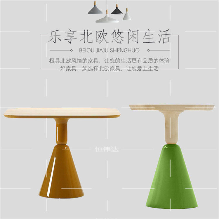 Vancci Spanish table tea table solid wood coffee room tea table sofa sides a few colorful and profiled sweet shop tables