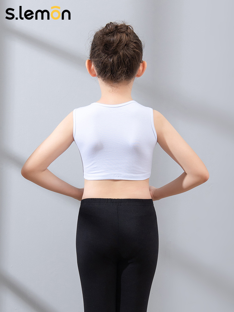 Children's dance clothes women's vest tops summer short children's Chinese dance body suit girls ballet practice clothes