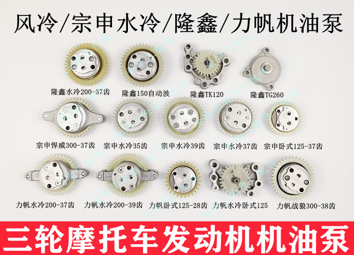 Motor oil pump assembly Zong Longxin power sail engine accessories for three-wheeled locomotive