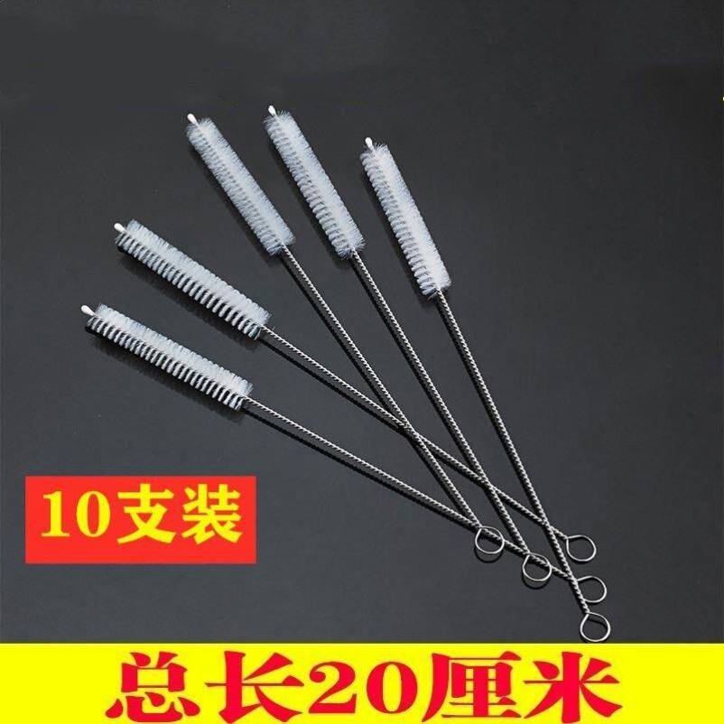 Straw brush lengthened feeding bottle straw brush cleaning brush slim cleaning brush suit plus coarse lengthened