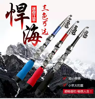 Small Sea Pole set short section portable 1 meter mini throwing Rod long-distance ice fishing rod road Asian sea dual use