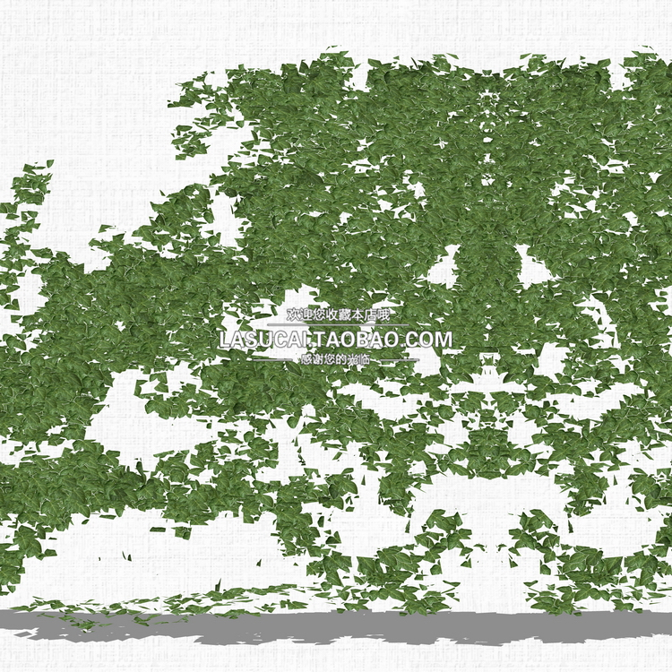 T212藤本绿植植物SU模型爬藤藤蔓攀爬植物垂吊绿墙sketchup组...-16