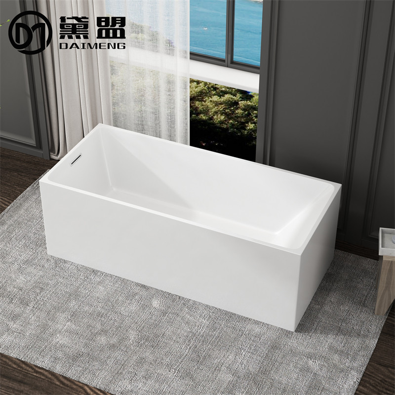 Home adult acrylic independent mini net red square thin edge hotel color bathtub 1-1 7