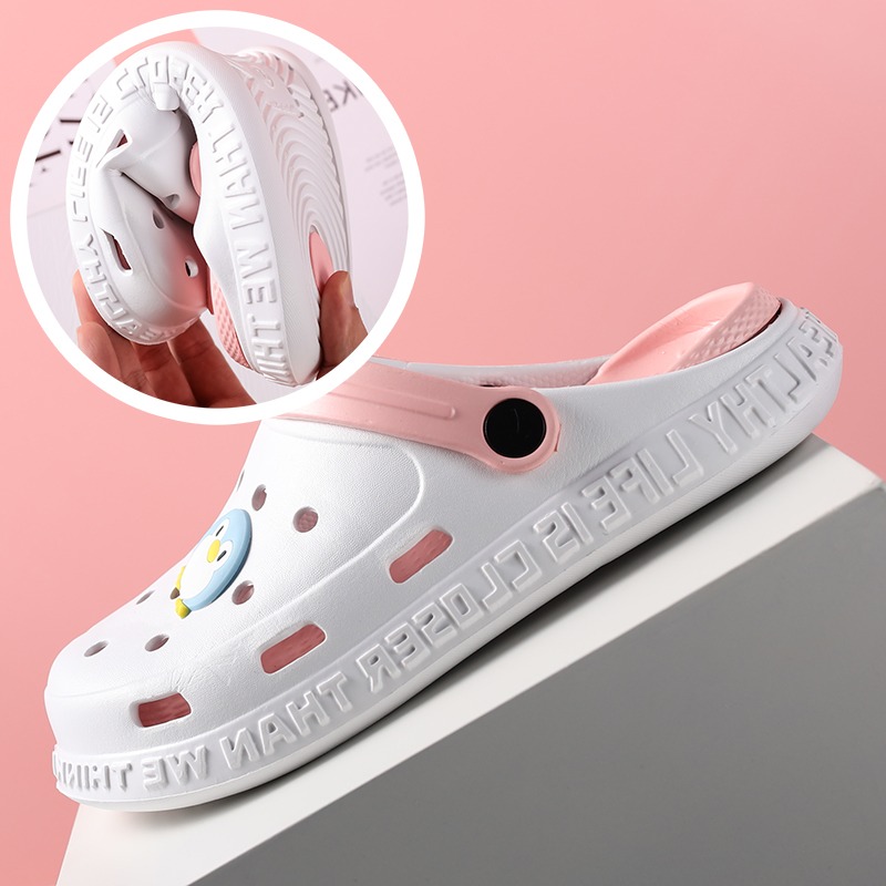 Japanese GP Summer Cave Shoes Female Nurse Non-slip Thick Bottom Soft Bottom Baotou Trampled On Beach Shoes Pregnant Women Cool Tug