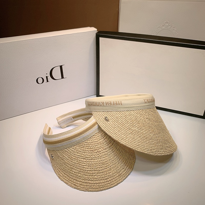 Japan GP summer handmade straw sun hat Raffia empty top hat sunscreen fisherman peaked cap no top hat