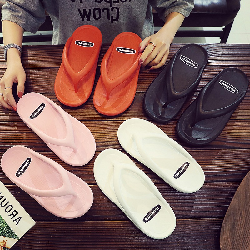 Japanese GP summer men's and women's eva flip-flops waterproof platform clip feet outside wear muffin soft bottom non-slip sandals slippers