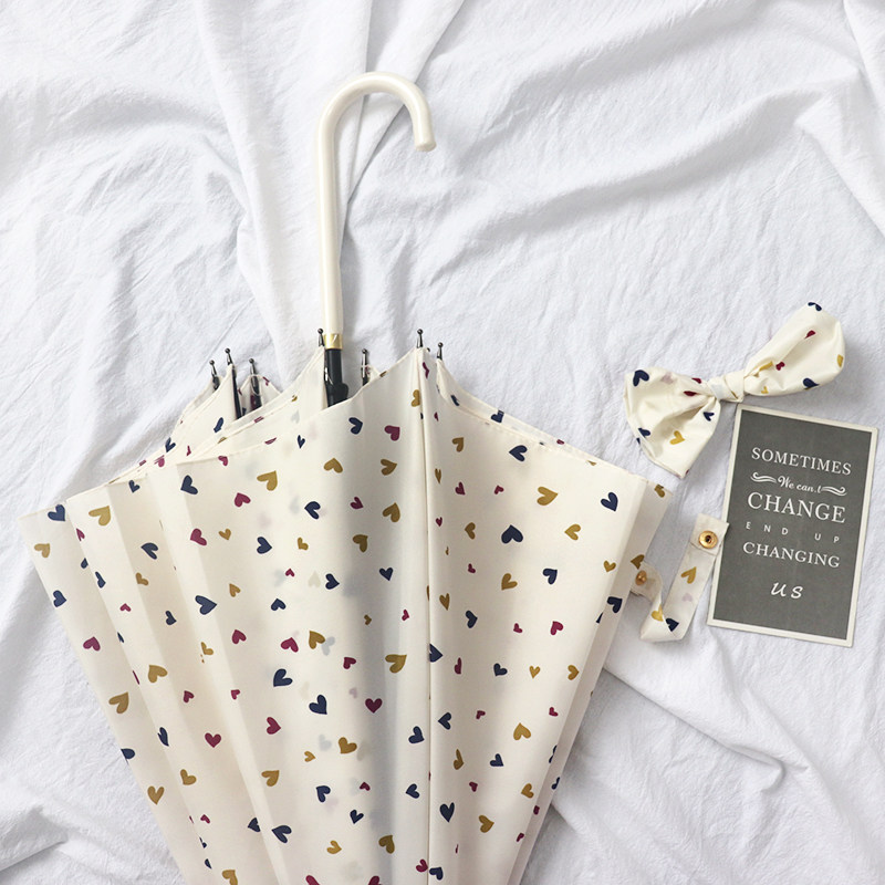 Japan GP Automatic Barometer Summer Female Black Rubber Dual-Used Parmbrella Sun Protection UV Sun Shade