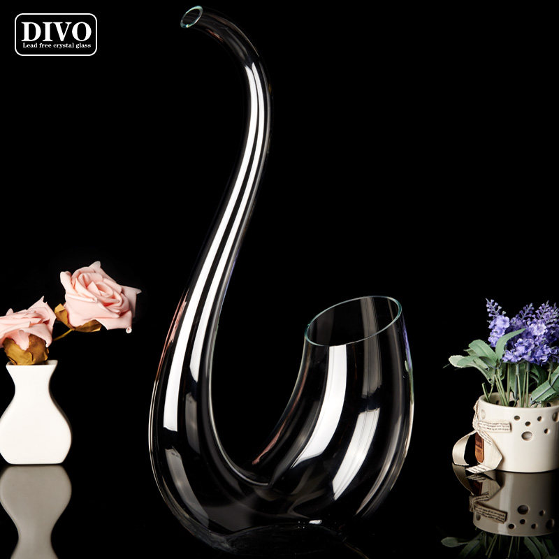 DIVO Austria imported lead-free crystal Swan wine wake-up wine creative luxury fashion fast decanter wine set