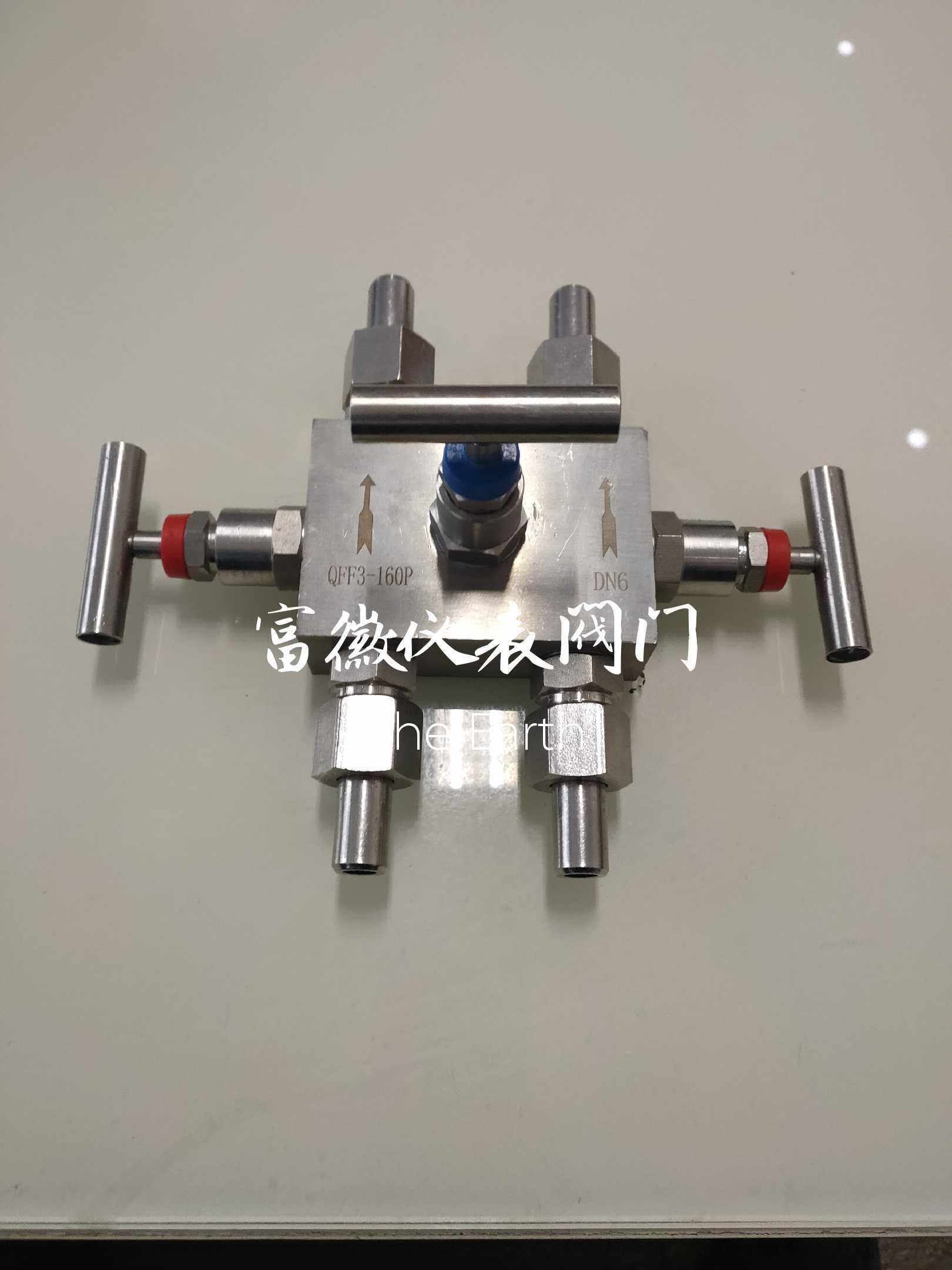Differential pressure gauge three-manifold QFF3 type three-manifold QFF3-320P three-manifold Stainless steel three-manifold