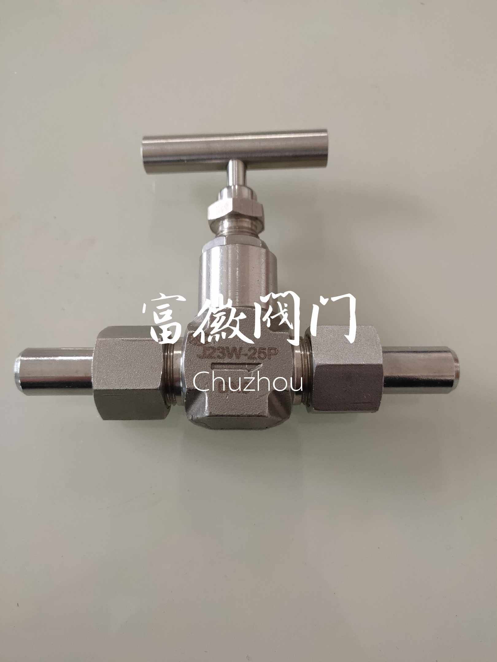 Stainless steel stop valve external thread stopping valve needle valve J23W-320P high pressure instrument valve