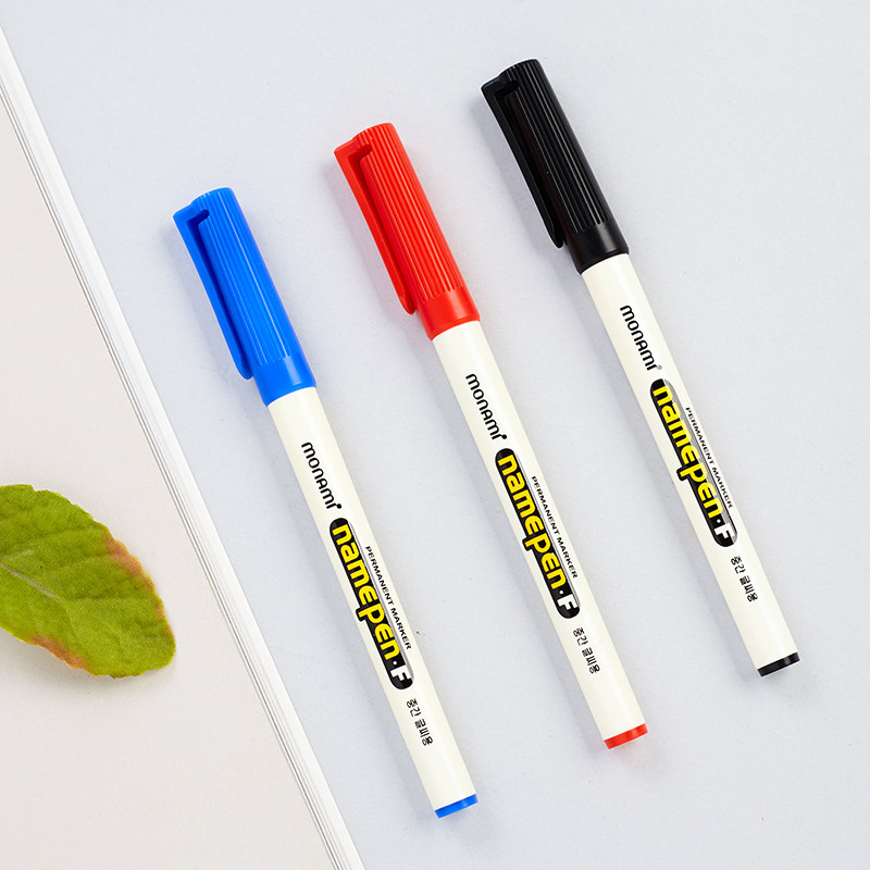 Korea Munamei NAME PEN F electronic signature mark oily note marker pen black mark pen 04002