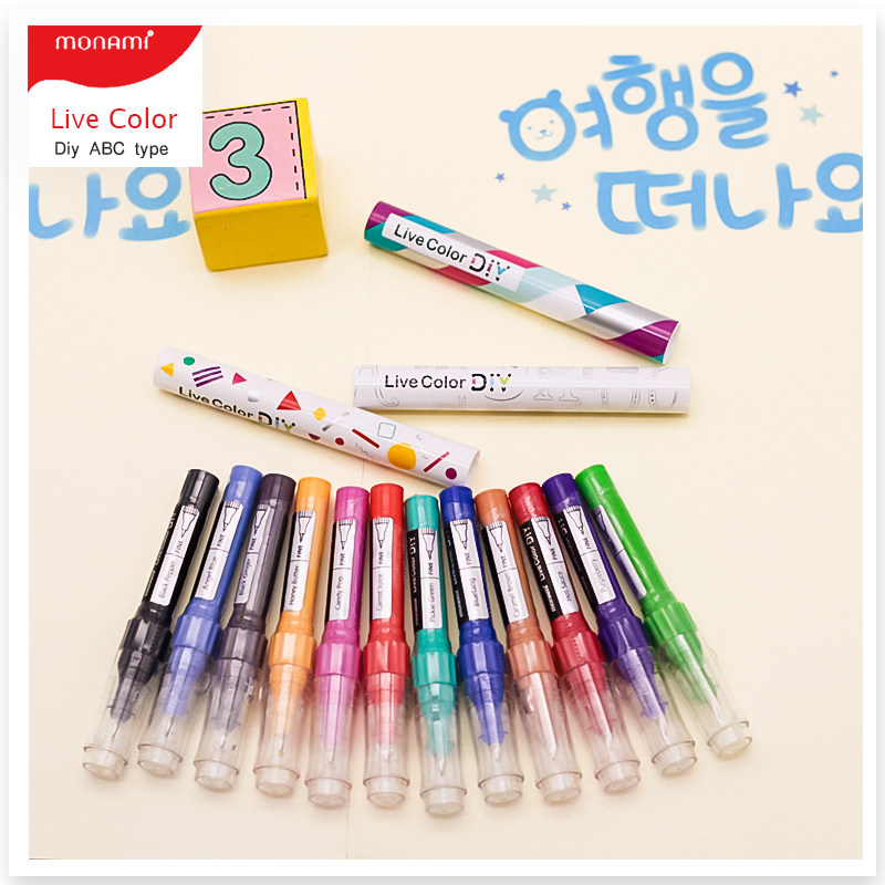 South Korea's monami Mu Namei Mu Namei livecolor series water-based marker pen fine head extension rod assembly