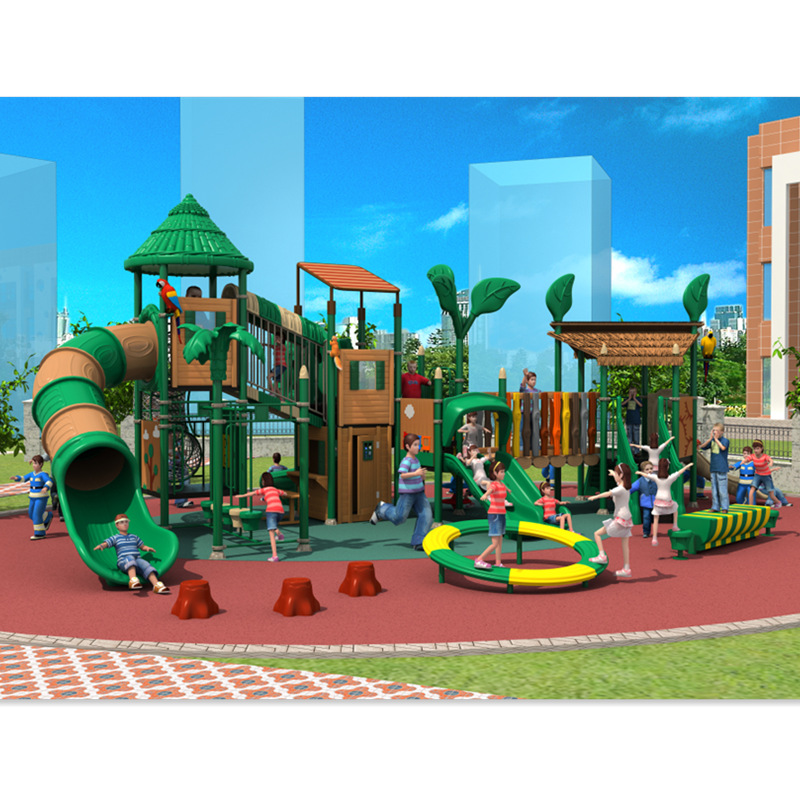 Large kindergarten small doctoral slide toy park outdoor plastic combination children's real estate community equipment
