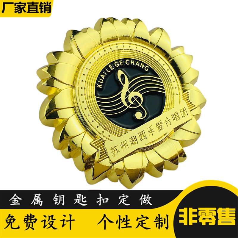 Customized metal badges, medals, personalized badges, paint brooches, school badges, commemorative keychains