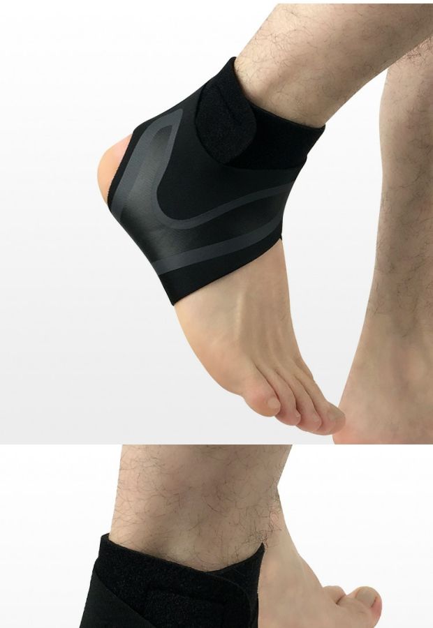 Mắt cá chân thể thao khớp cổ chân hỗ trợ cố định bong gân bảo vệ chuyên nghiệp nam ấm chân nữ che chân đầy đủ bóng rổ - Dụng cụ thể thao băng quấn đầu gối tập gym