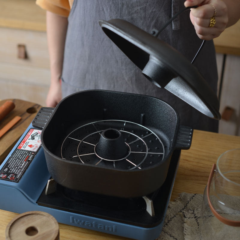 Thickened cast iron baked sweet potato artifact Baked sweet potato pot Household small barbecue stove multi-function potato sweet potato potato machine