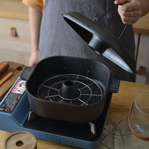 Thickened cast iron baked sweet potato artifact Baked sweet potato pot Household small barbecue stove multi-function potato sweet potato potato machine