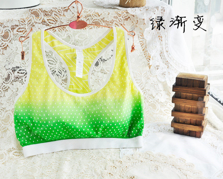 Strap with a bright double sided wear sporty underwear SML stability gradient yoga running cycling bras